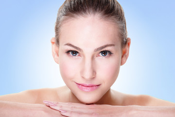 Obraz premium portrait of young woman face