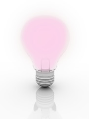 Ligth bulb on isolate background