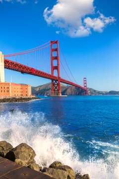 Golden Gate Bridge San Francisco from Presidio California