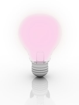 Ligth bulb on isolate background