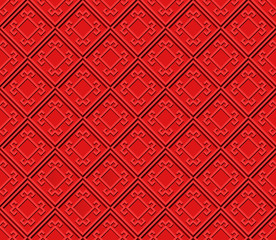 Seamless texture, red ornament.