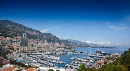 Obraz premium Monte Carlo city panorama.