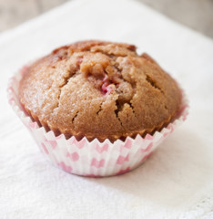 homemade strawberry and orange muffins