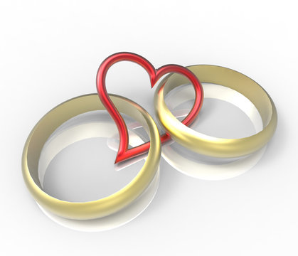 Rings and heart