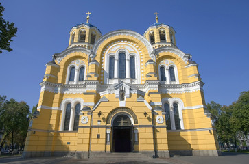 Fototapeta na wymiar Vladimir's Cathedral in Kiev.