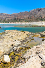 Obraz premium Balos beach. View from Gramvousa Island, Crete in Greece