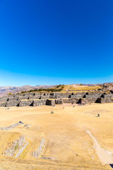Fototapeta na wymiar Inca ściany w Saqsaywaman, Peru, Ameryka Południowa