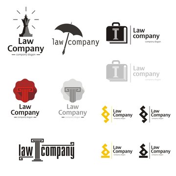 Law firm logo set