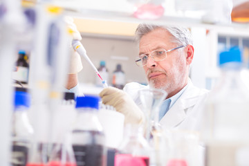 Life scientist researching in the laboratory.