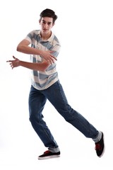 young man dancing