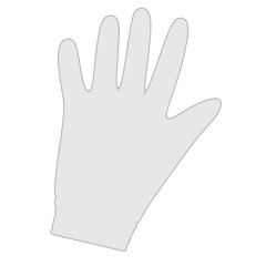 cartoon image of 2d glove