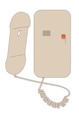 cartoon image of home telephone