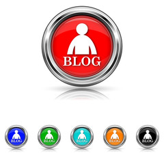 Blog icon - vector set