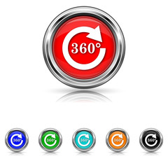 Reload 360 icon - vector set