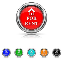 For rent icon - vector set