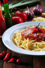 Spaghetti with bolognese sauce