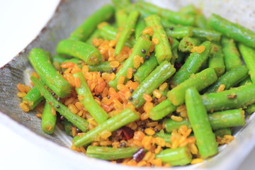 Poriyal of Kidney beans