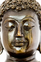 Fototapeta na wymiar closeup buddha statue in chiagmai Thailand