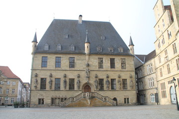 Der Rathausplatz in Osnabr&uuml;ck