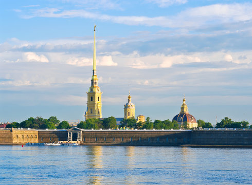 Peter and Paul Fortress and Cathedral. St.-Petersburg, Russia