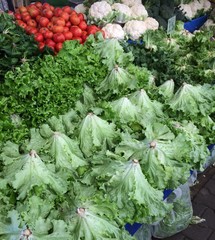 Açık Pazarda Sebzeler