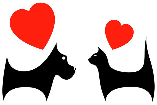 icon with dog and cat lover