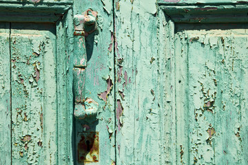 spain canarias brass r green closed wood  door abstract