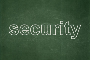 Fototapeta premium Privacy concept: Security on chalkboard background