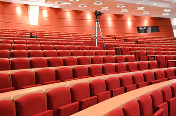 Empty Lecture Hall With Cameras