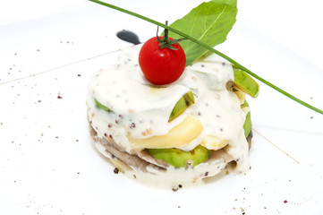 herring with vegetables