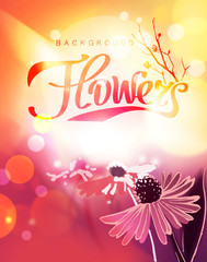 Vector floral background