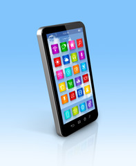 Smartphone Touchscreen HD - apps icons interface
