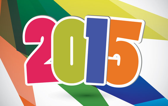 Happy new year 2015 card.