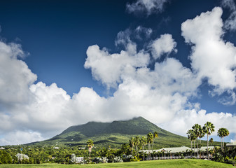 Nevis Peak, A Volcano in the Caribbean
