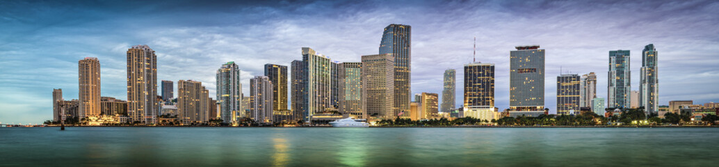 Fototapeta premium Miami, Floryda Skyline