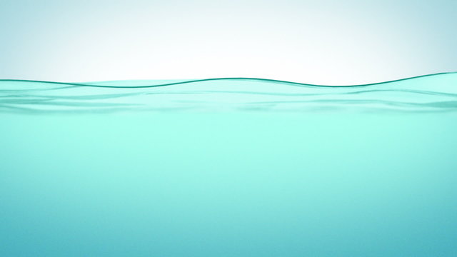 Beautiful Water surface in Slow motion. Looped animation.