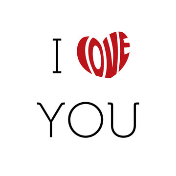 i love you image vector