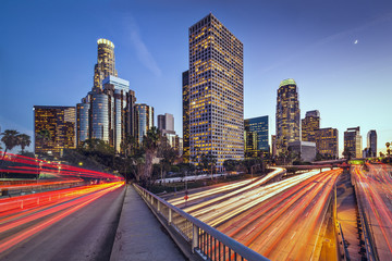 Naklejka premium Los Angeles, California Downtown Skyline