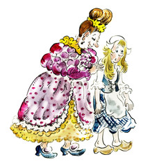 Cinderella and her stepmother