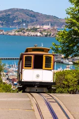 Foto auf Acrylglas San Francisco Hyde Street Cable Car Kalifornien © lunamarina