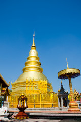 Fototapeta premium Wat Phrathat Hariphunchai temple