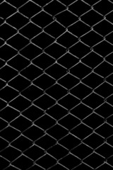 Fototapeta premium metal grid on a black background