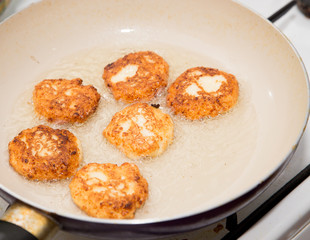 pancakes on a white background