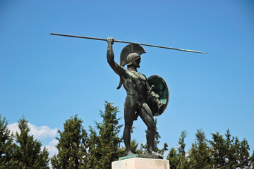 Monument to Spartans in Greece