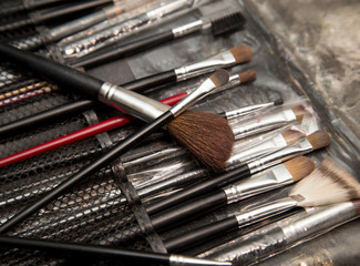 tools makeup in a beauty salon