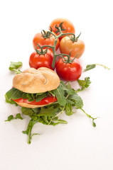 panino con pomodoro e rucola