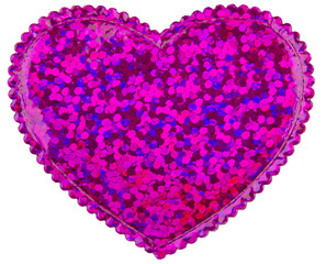 pink shining heart
