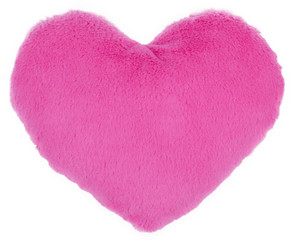 pink plush heart