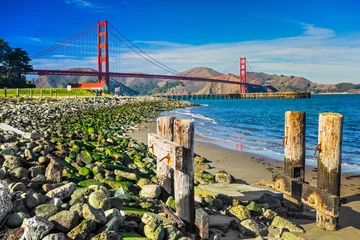 Crédence de cuisine en verre imprimé San Francisco Golden Gate, San Francisco, California, USA.