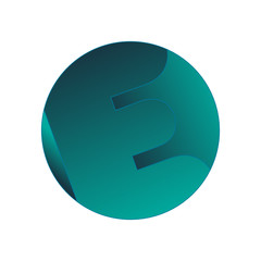 Lettre dans un bouton